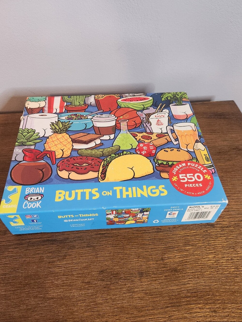 Brian Cook Butts On Things 550 Pieces Jigsaw Puzzle Ceaco 2022